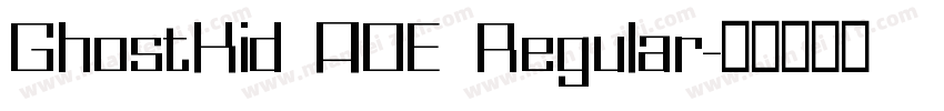 GhostKid AOE Regular字体转换